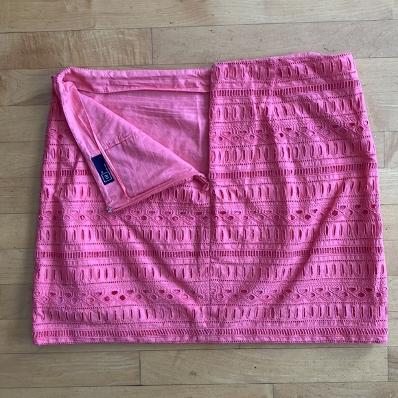 2/$20 Eyelet miniskirt coral pink cotton Gap size 12 - Picture 6 of 8